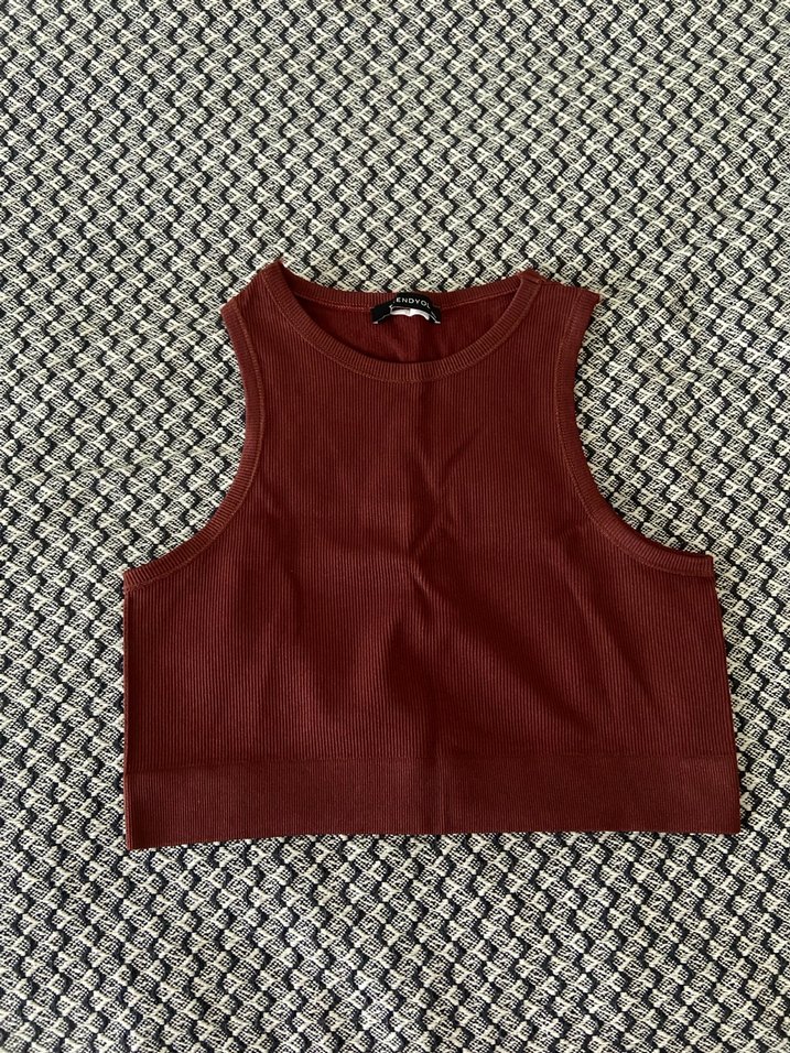 Fitilli Tayt Ve Crop Takımı - Görsel 2