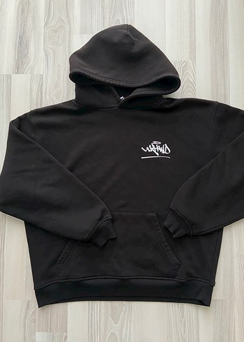 Diğer Siyah Kapusonlu Sweatshirt