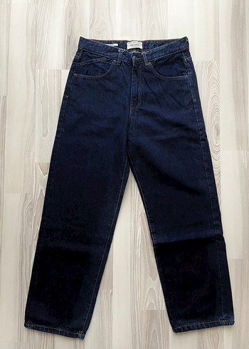 Pull and Bear Koyu Lacivert Denim Jean