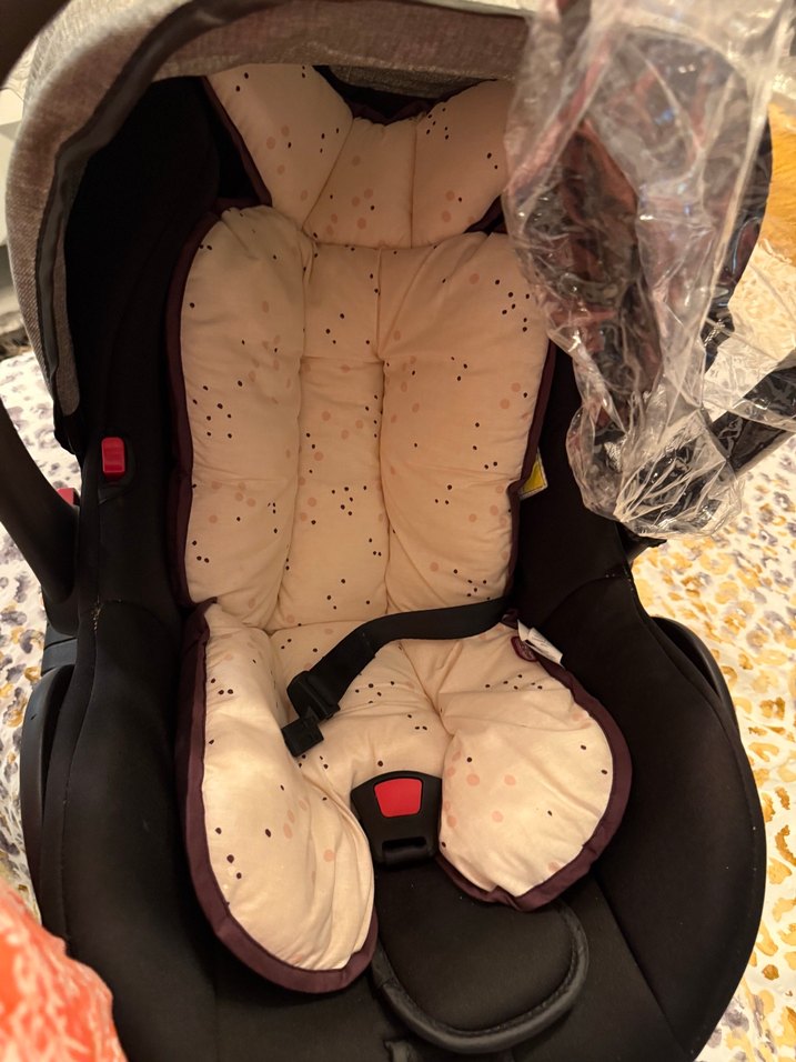 Siyah Bebek Araba Koltuğu Yağmur Örtüsü - Görsel 5