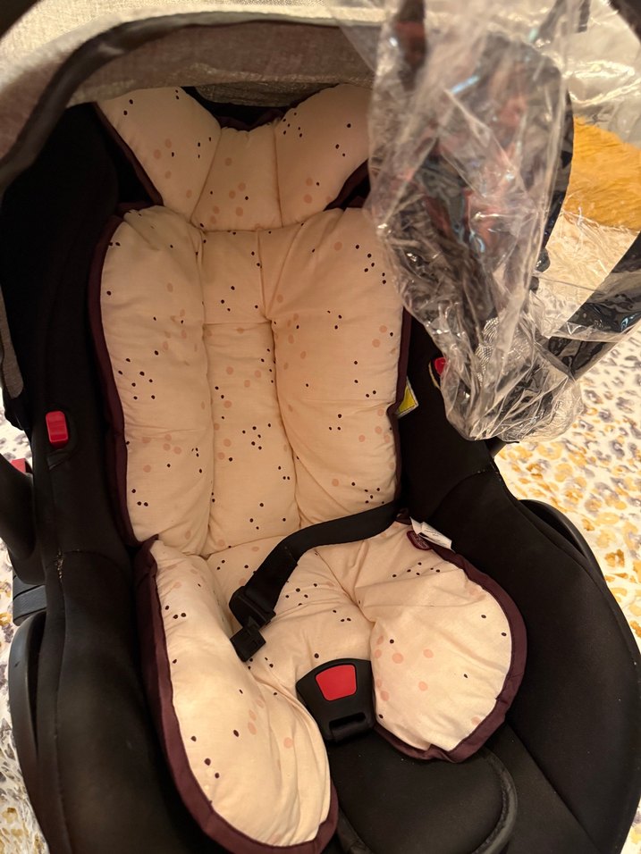 Siyah Bebek Araba Koltuğu Yağmur Örtüsü - Görsel 4