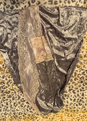 Kadın pijama veya hastane çekiş  seti 
Gümüş  rengi - Görsel 4