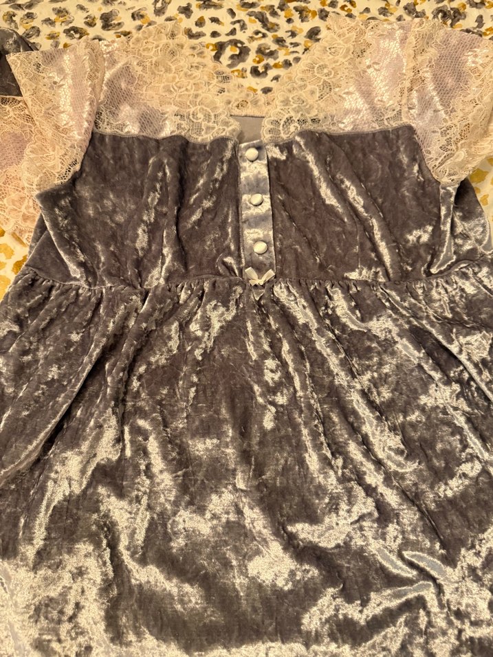 Kadın pijama veya hastane çekiş  seti 
Gümüş  rengi - Görsel 5