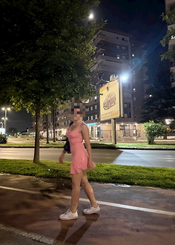 Pembe Mini Straplez Ekose Desenli Elbise