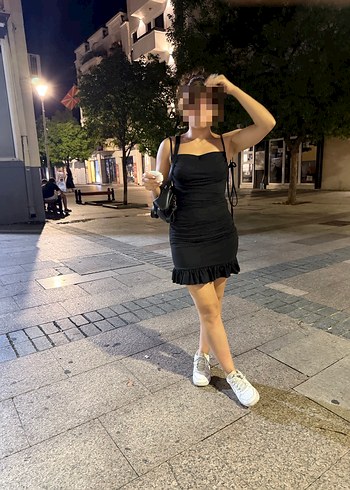 Diğer Siyah Straplez Mini Denim Elbise