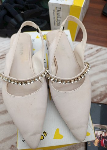 37 Beden beyaz Renk Beyaz Stiletto Topuklu Kadın Akşam Ayakkabısı