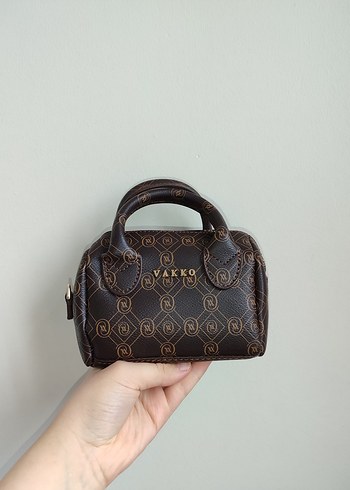 Beden kahverengi Renk Vakko mini speedy Çantası