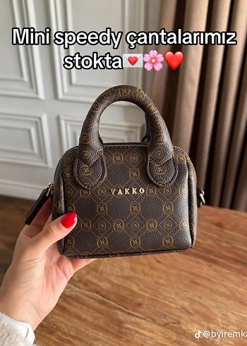Kahverengi Mini Deri Speedy Çanta