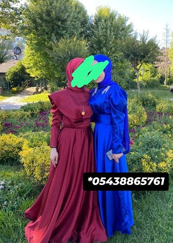 bordo tesettür abiye