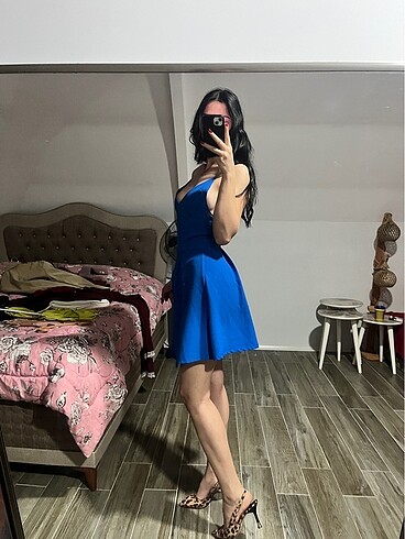 m Beden Mini elbise
