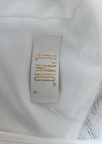 38 Beden Vintage Bohem Tarzı Uzun Beyaz A-Line Gelinlik