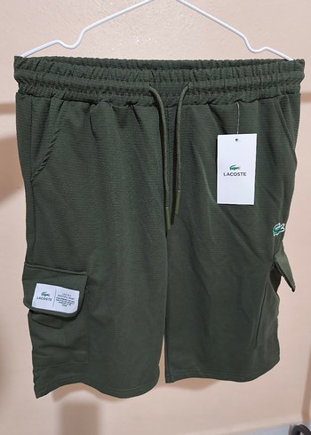 Lacoste Erkek Haki Kargo Cepli Şort