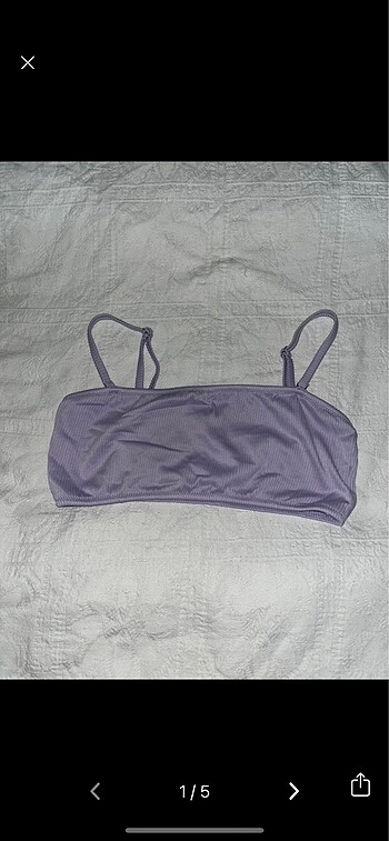 Mavi bikini üstü