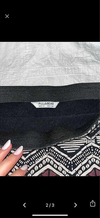 Pull and Bear Pull&Bear mini desenli etek