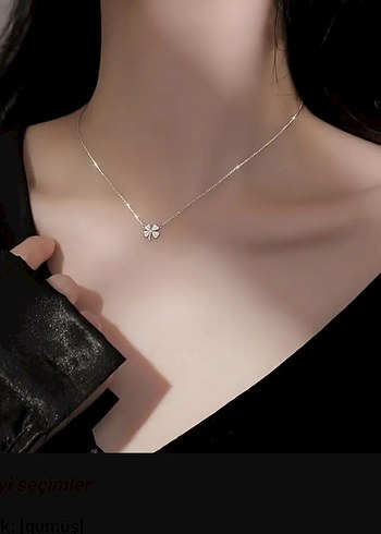 Minimalist Beyaz Pullu Midi Kolye - Görsel 5