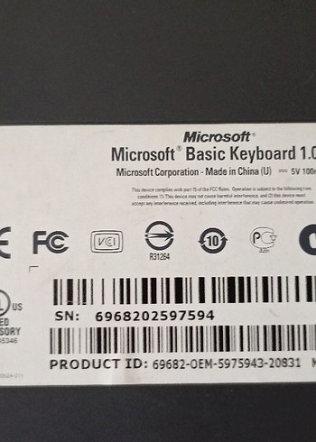 Siyah Kablolu Standart Klavye - Görsel 3