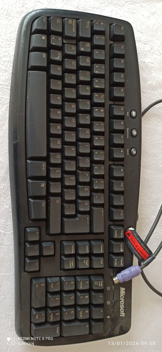 Siyah Kablolu Standart Klavye - Görsel 5