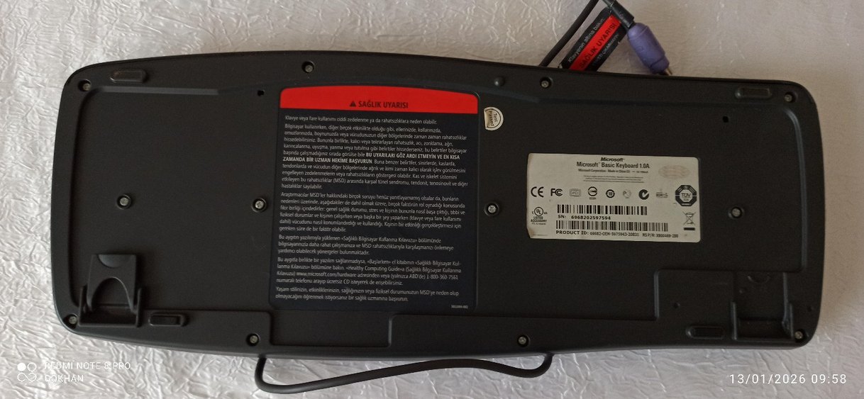 Siyah Kablolu Standart Klavye - Görsel 2