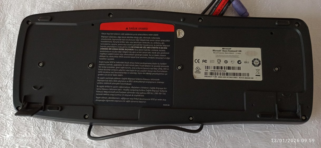 Siyah Kablolu Standart Klavye - Görsel 4