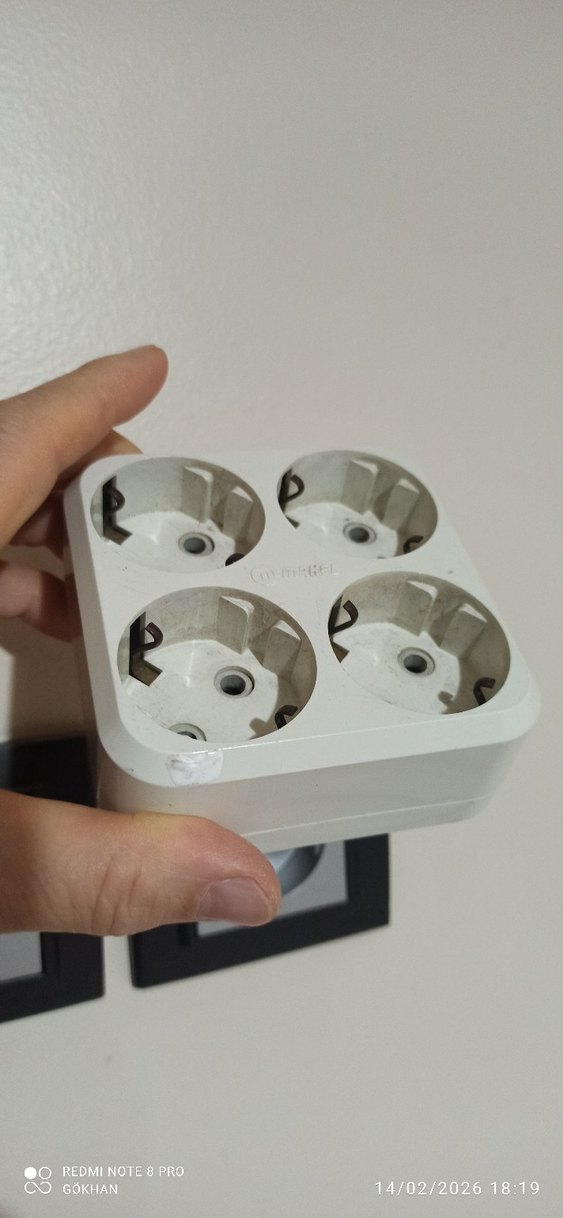Beyaz 4'lü Priz Adaptörü - Görsel 2