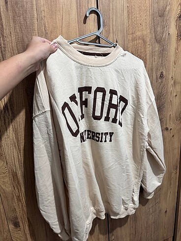 Yazılı oversize sweat - Görsel 2