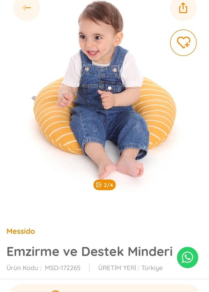 Emzirme ve destek minderi - Görsel 2