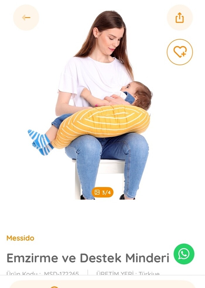 Emzirme ve destek minderi - Görsel 3