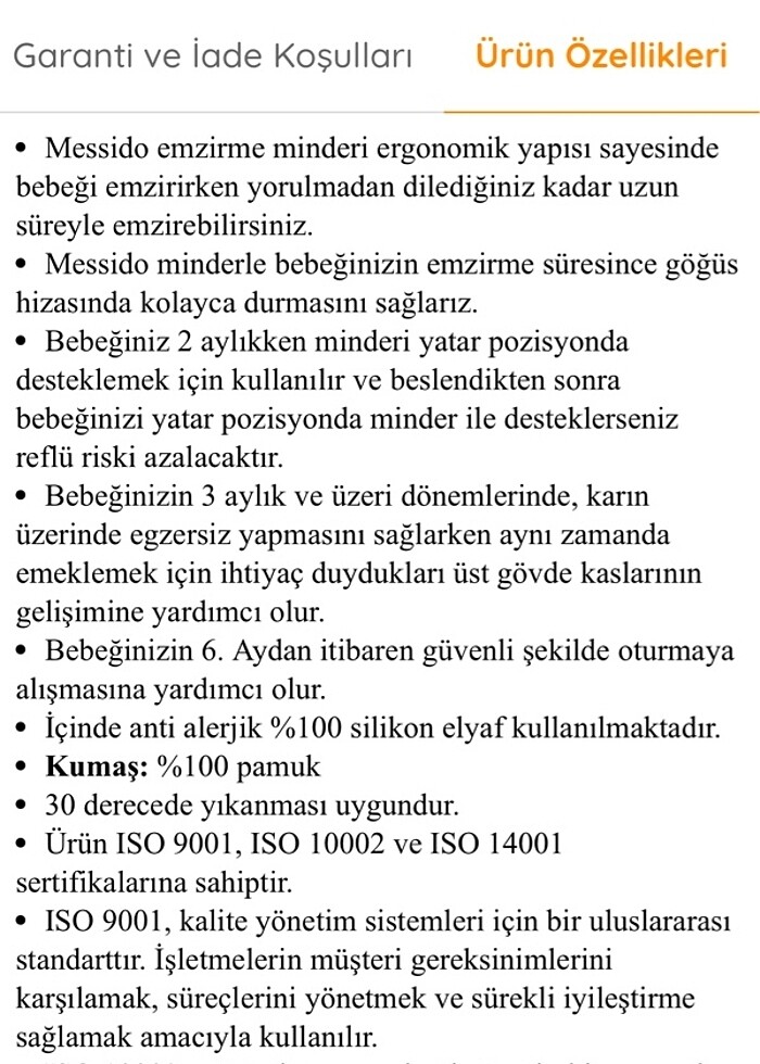 Emzirme ve destek minderi - Görsel 4