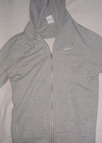 Gri Erkek Fermuarlı Sweatshirt - Görsel 3