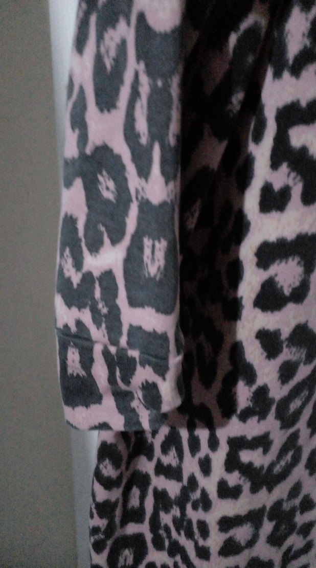 Leopar Desenli Kadın Uzun Kollu Salaş tunik - Görsel 4