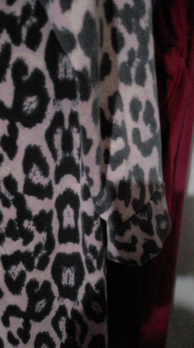 Leopar Desenli Kadın Uzun Kollu Salaş tunik - Görsel 5