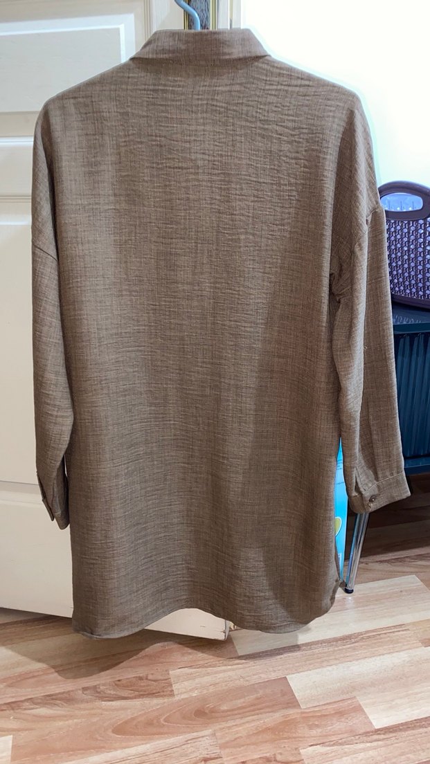 Nakışlı Uzun Kollu  Kadın Gömlek - Görsel 4