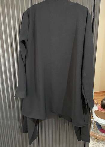 Düğmeli Siyah Uzun Kollu tunik ve pantolon - Görsel 5