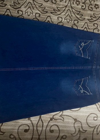 Zeki Kadın Lacivert Midi Boy Denim Jean