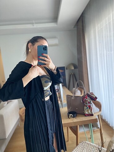 Zara Zara Kumaş Pileli Ceket