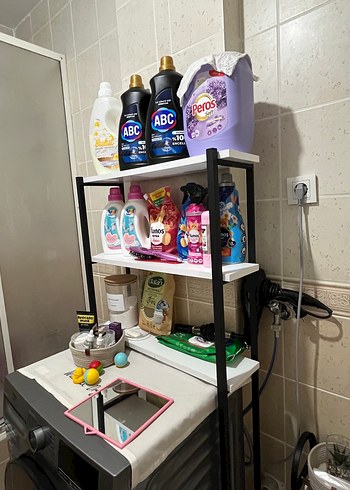 Beden Beyaz Çocuk Rafı, 3 Katlı
