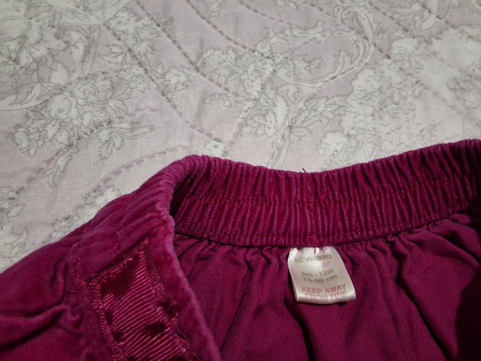 Lc Waikiki Kadife Visne rengi Fırfırlı Kız Çocuk Etek - Görsel 2