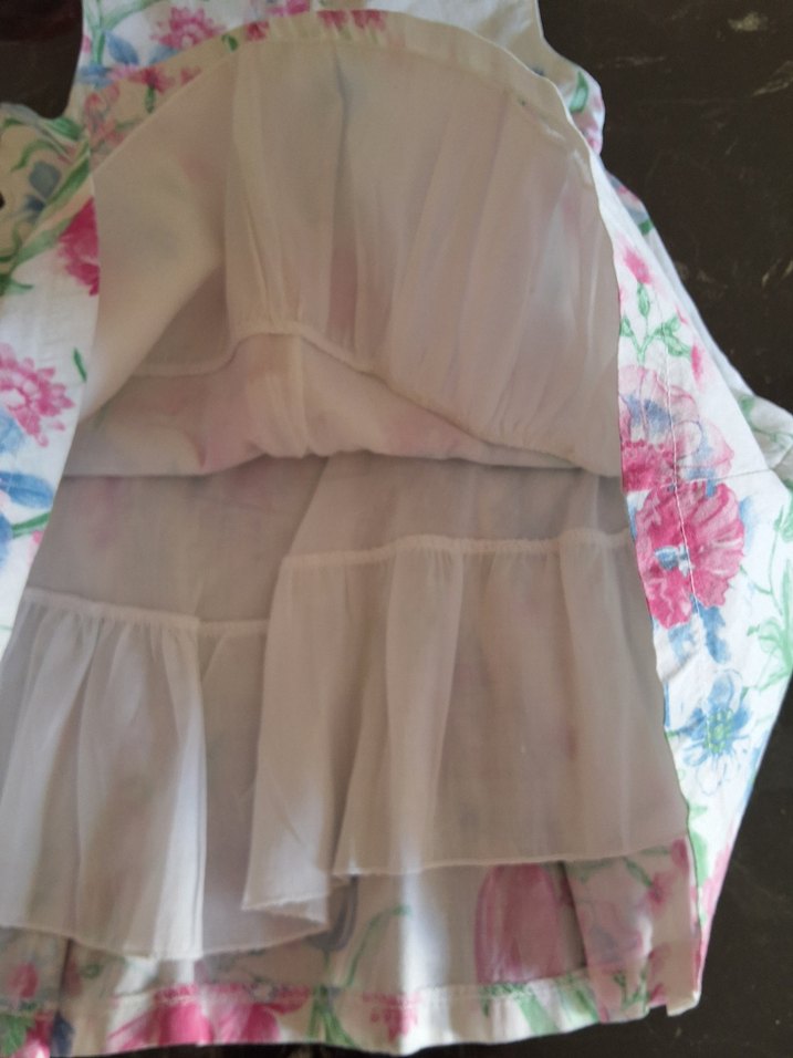 Kız Çocuk Çiçek Desenli Kolsuz Elbise - Görsel 5