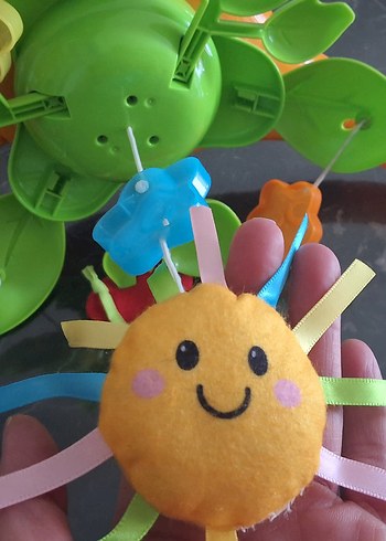 Bebek beşik dönencesi müzikli ışıklı yumuşak oyuncaklı - Görsel 5