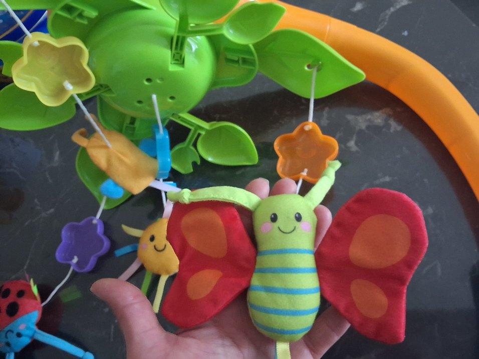 Bebek beşik dönencesi müzikli ışıklı yumuşak oyuncaklı - Görsel 2