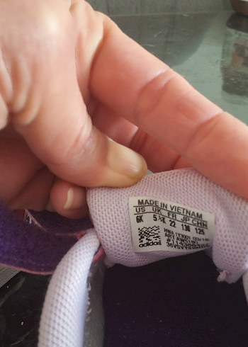 22 Beden Adidas Kız Çocuk Pembe Cırt Cırtlı Spor Ayakkabı