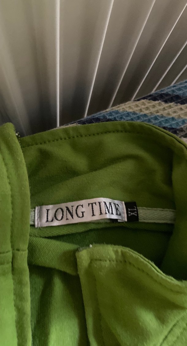 Kapüşonlu, Fermuarlı Yeşil UZUN Ceketi - Görsel 3