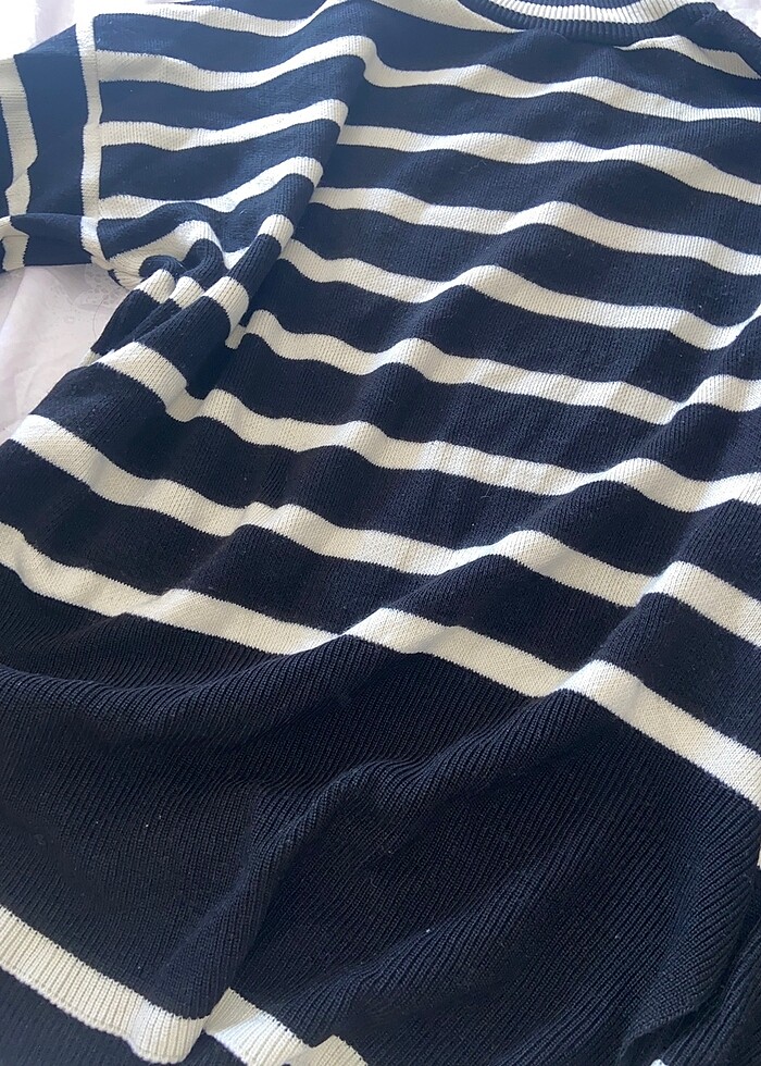 Butik çizgili kazak - Görsel 2