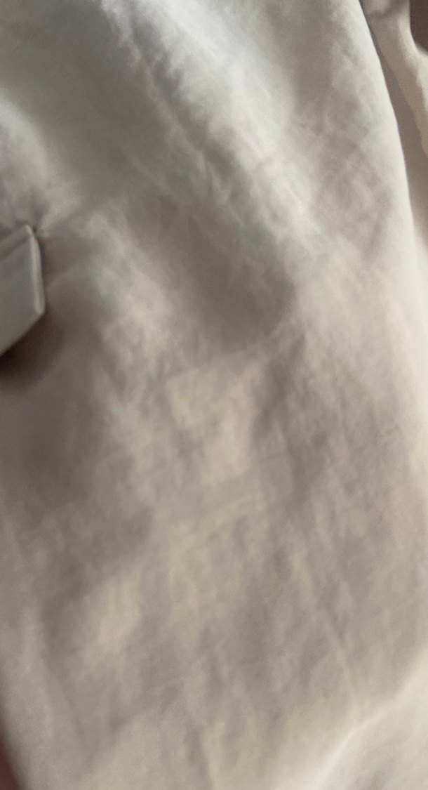 Bej Rahat Kesim Keten Kadın Pantolon - Görsel 3