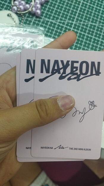  Beden Renk Nayeon yıldızlı yeni albüm kıyafeti fotokart 