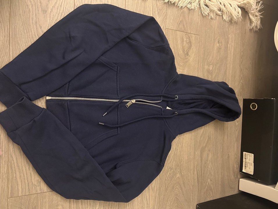 Y2k H&M Lacivert Kapüşonlu Sweatshirt - Görsel 2