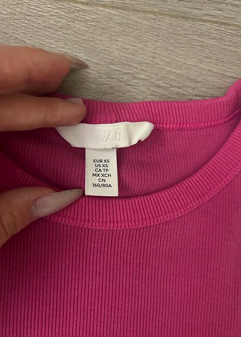 H&M Fuşya Crop - Görsel 2