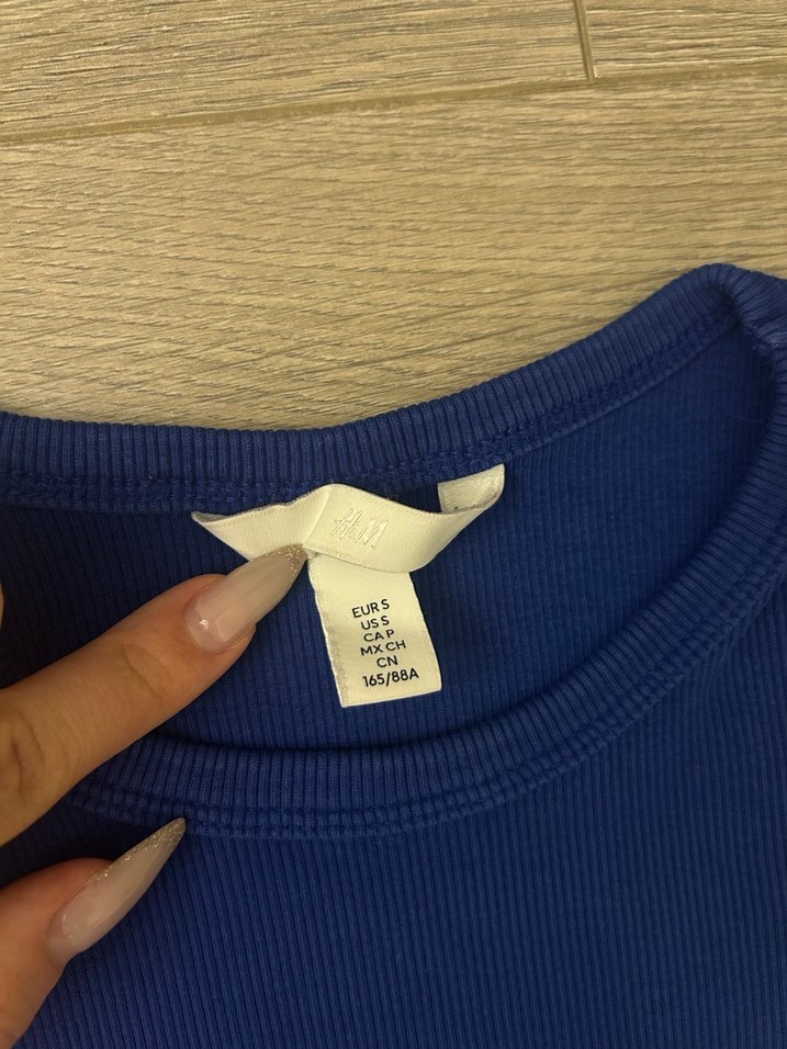 H&M Lacivert Crop - Görsel 2