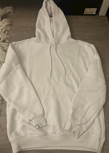 Beyaz H&M Sweatshirt - Görsel 2
