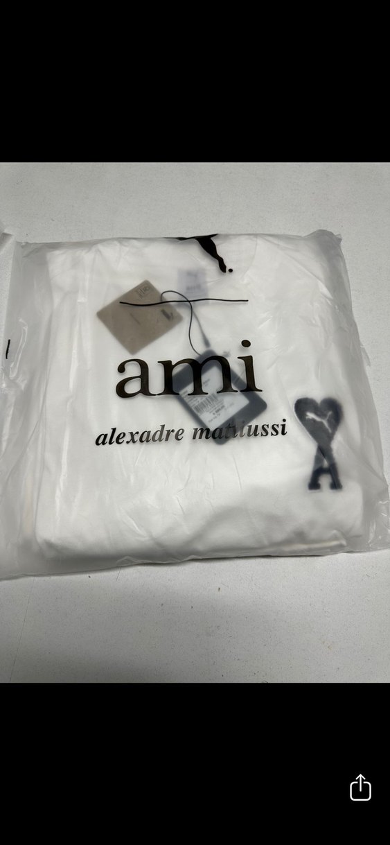 Puma x Ami Paris Beyaz tshirt - Görsel 4